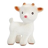CaaOcho Friends - Sola the Goat Teething Toy - 100% Pure Natural Rubber, BPA, PVC, phthalates Free [