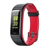 2018 最新版 スマートウォッチ Yamay 歩数計 活動量計 心拍計 スマートブレスレット 消費カロリー 睡眠検測 カラースクリー ンダブルカラーバンド 着信電話/SMS/Twitter/Line通知 長座注意 ヨガモード 目覚まし時計 日本語/iPhone/Android対応