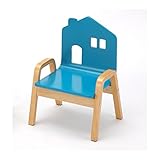 キッズ用木製家具 (W31 チェアー ブルー)