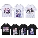 [スエリン] Tシャツ プロジェクトセカイ カラフルステージ 半袖 メンズ 綿 キャラ 宵崎奏 暁山瑞希 朝比奈まふゆ 25時 カジュアル インナーシャツ T-Shirt 夏服 上着 記念服 男女兼用 プレゼント (XL,B) [並行輸入品]