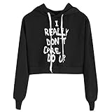 パーカー レディース トップス Glennoky 3色 英字柄 秋冬 プルオーバー ブラウス スウェットパーカー ショート丈 ゆったり ドローストリング フード付き フーデッド レディースパーカー ス