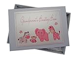 White Cotton Cards Grandparent's Boasting Book Photo Album (Tiny, Pink)