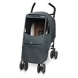 雨風はもちろん、防寒、PM2.5からも子供を守れる！ マニト メランジアルファ　ベビーカーカバー (アルファスモール, カーキグレー)