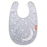 食事用スタイ エプロン かわいいデザイン 保育園にもピッタリ ベビー 赤ちゃん 男の子 女の子 お食事エプロン よだれかけ (夢の月光)