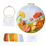 ウール フェルト 絵画 ニードル フェルト スターター キット ウール 絵画 材料 パッケージ Diy ギフト用 花