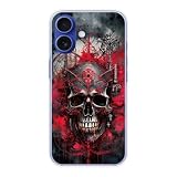 ArcDesign スマホケース iPhone17互換品 ハードケースタイプ スマホカバー アイフォン17互換品 シンプルデザイン 保護カバー スカル ドクロ 40516