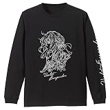 【公式】コスパ ヴァイオレット・エヴァーガーデン ヴァイオレット イラストアート ロングスリーブTシャツ BLACK Mサイズ