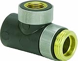 Viega 39155 ProRadiant GeoFusion HDPE Socket Fusion Thread Adapter Tee with 3/4-Inch by 1-Inch by 1/