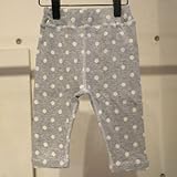 hua kupu(フアクプ) 接結ドット リバーシブルレギンス (70-80) 80,GRAY DOT