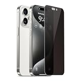 【elago】 iPhone 15 Pro Max 対応 ガラスフィルム 覗き見防止 9H 強化ガラス 指紋 気泡 傷 防止 フィルム 液晶画面 保護フィルム [ Apple iPhone15ProMax アイフォン15 プロマックス 対応 ] iPhone15ProMaxガラスフィルム PRIVACY GLASS クリア