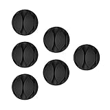 Mudder 6 Pieces Cable Clips and Cord Management System Desktop Cable Clip Organizer Cord Holder, Bla