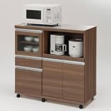 キッチンカウンター 収納 日本製 完成品 間仕切り ステンレストップ ハイカウンター 幅102.5cm HC-102　フナモコ