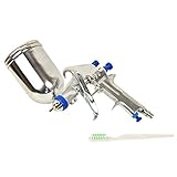 CERUE 【口径 1.5ｍｍ】 エアースプレーガン 塗装ガン 塗装用 重力式 サイドカップ カップ容量400ml 中面積～広い面積の 塗装作業に！f75 (ブルー)