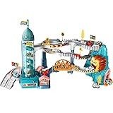 ライオン マウンテン アドベンチャー ガレージ おもちゃ ガレージ 電動エレベーター付き 男の子のおもちゃ 教育パズル 車 ギフト おもちゃ 車 ガレージ 14歳未満の男の子 女の子用