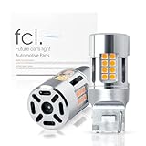 fcl.(エフシーエル) ウインカー led バルブ t20 ピンチ部違い ハイルーメン 抵抗内蔵 車検対応 アンバー ハイフラ防止 小型