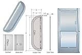 C・R・Laurence 935 CRLサテンの陽極酸化2 – 5 / 8 " x 16 "デラックスメールスロットwithガラスチャンネルバーとラッチ