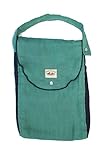 Poncho Baby Organic Diaper Bag: Pack-N-Run Emerald/Navy Blue by Poncho Baby