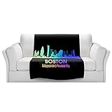 ブランケットウルトラソフトFuzzy 4サイズ！DIANOCHEデザインからby Angelina Vick City Vボストンマサチューセッツ州ホームDecor Unique Designer芸術