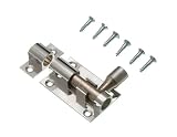 ドアボルトバレルスライドロック38 mm 1 1 / 2インチクロームwith Screws ( Pack of 2 )