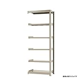 中量棚500kg 連結 幅90×奥行60×高さ240cm 6段 ニューアイボリー 500kg/段