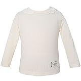 2016年 秋冬 UZULAND ウズランド ジャガード天竺 レース衿つき 長袖Ｔシャツ アイボリー◇95cm
