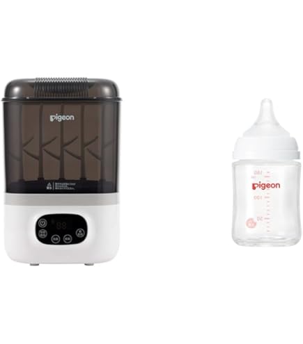 Amazon.co.jp: Pigeon Baby Bottle Steam Disinfecting and Dryer