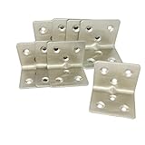Chiloskit 20個入り 38 x 30 MMアングルブラケット 棚受け 金具 汎用 アングル ブラケット L型コーナー ブラケット