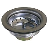 LASCO 03-1041 Chrome Plated EZ Cup Kitchen Strainer, Kitchen Sink Basket Strainer Assembly For 3-1/2