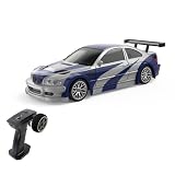 Daconovo リモートコントロールドリフトカー 2.4GHz 1/43 リモートコントロールカー 4WD 完全比例リモートコントロールレーシングカー シミュレートされた照明付き 前進後退、左折、右折