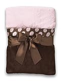 Bearington Baby Posh Dots Crib Blanket (Pink) by Bearington [並行輸入品]