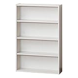 クロシオ 書棚エスタ60 ホワイト 幅60cm奥行17cm高さ90cm コミック本棚 DVD収納