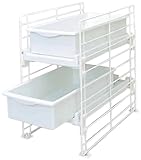 アイリスオーヤマ シンク下スライドトレー ホワイト UST-2