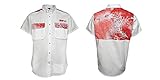 a-game Camo Elixir Diversionオレンジ半袖ボタンダウンシャツ( XL )