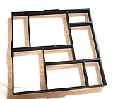 DIY ガーデニング セメント コンクリート 型枠 レンガ 成型 モールド プラスチック 金型 (タイプB・１枚)