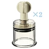 SZJY 2PCS 1.96"乳首乳首クリトリスが拡大真空吸盤ポンプTwisteを強化インチ