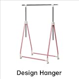 折りたたみ収納ハンガー キャスター付 布団干しなど ピンク