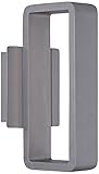 WAC Lighting WS-W5812-GH Janus 12' LED Outdoor Wall Light Fixture, Small, Graphite [並行輸入品]