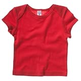 (ベラ・キャンバス) Bella + Canvas 赤ちゃん・ベビー用 リブ 半袖Tシャツ トップス 夏 (3-6ヶ月) (レッド)