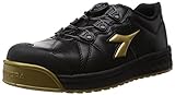 [ディアドラユーティリティ] DIADORA UTILITY 作業靴 スニーカー フィンチ FC292 ブラック&ゴールド&ブラック/24.5