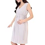 Linyuan ファッション Maternity Clothes Breastfeeding Nursing Summer ドレス Dress Maternity Dress 0415