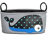 動物のデザイン ベビーカー用 おでかけバスケット多機能ベビーカー 小物入れ 収納 安全 (黒)