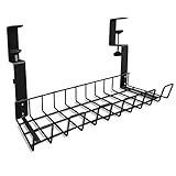 ケーブルトレー 配線受け ケーブルオーガナイザー メッシュ クランプ式 電源タップ タッブ ケーブル収納 ケーブルラック 配線整理 デスク