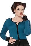 Voodoo Vixen - Chrissy Beautiful Knit Cardigan S / Blue