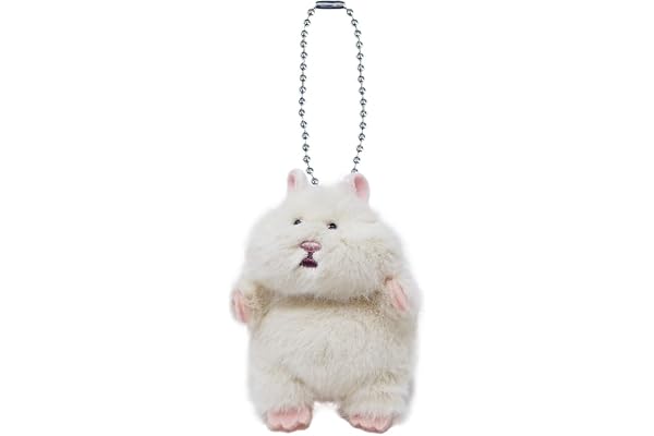りぶはあと マスコットチャーム はむにぎり おもち (全長約8cm) ハムスター キーホルダー もちもち 虚無 47911-11