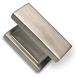 Brushed Nickel Cabinet Knob By Southern Hills - Rectangle -Satin Nickel - Pack of 5 - Kitchen Cabine