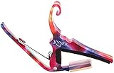 Kyser (カイザー) クイックチェンジ カポタスト 6弦アコースティックギター用, タイダイ, KG6TD