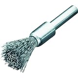 LESSMANN 軸付エンド型ブラシ ステンレス線0.3 Φ12 451361