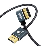 Thzzhnno 90度 DisplayPortケーブル 0.5M、左角度のDisplayport 1.4 サポート8K、ゲームモニターグラフィックカードのための4K/60Hzまで