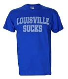 NCAA Champions University of Kentucky Wildcats UKバスケットボール: " Louisville Sucks " Tシャツ半袖ブルー US サイズ: 3L