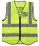 (ヨーテイ) Youtei ドローン 操縦中 反射 ベスト (ワンサイズ（ファスナータイプ), グリーン)